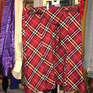 Burberry blue label plaid skirt